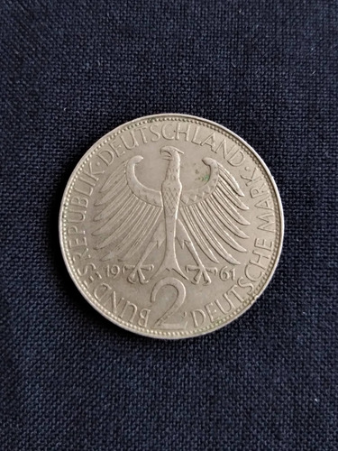 Moneda Alemania Niquel 2 Mark 1982 G Alemania Federal. J