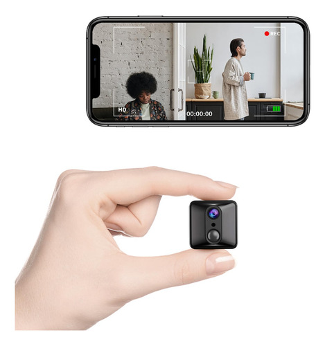 Mini Cámara Oculta Espía 4k Wifi Nanny Cam Inalámbrica P.