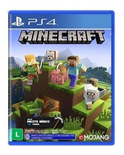 Minecraft Starter Pack Mojang Playstation 4 Mídia Física 