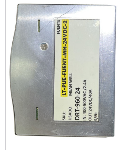 Mean Well Drt-960-24 Fuente De Alimentación 960w (Usado)