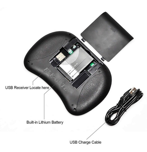 Imagen 3 de 6 de Mini Teclado Inalambrico Iluminado Touchpad Smar Tv Box Pc
