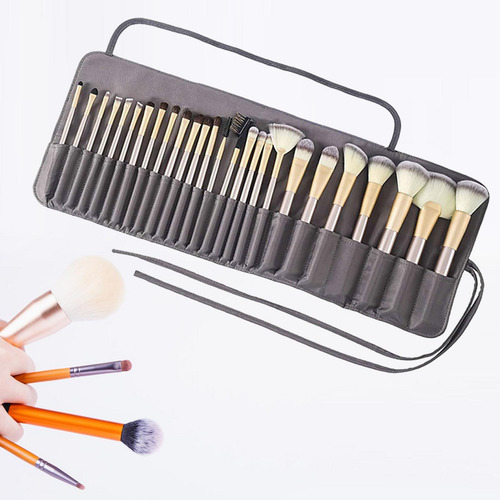 Estuche Para Brochas De Maquillaje, Bolsa De Gris