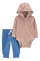 Comprar Conjunto Carters Bebé Body Manga Larga Y Pantalón Rayas