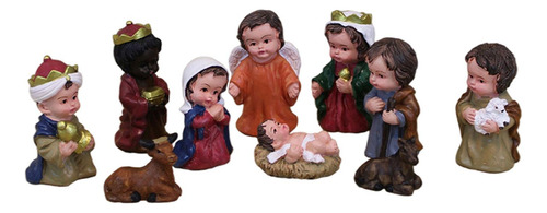 10 Piezas De Estatuilla Tradicional De, Escultura, Bebé