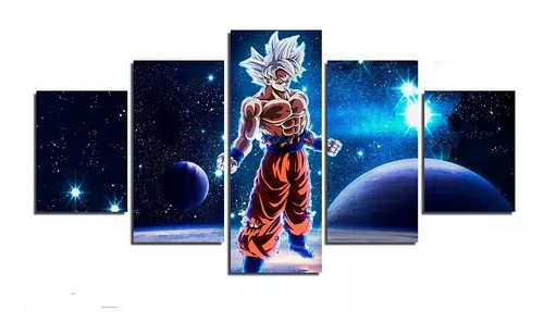 Quadro Goku Instinto Superior Dragon Ball Ultra Instinct Art