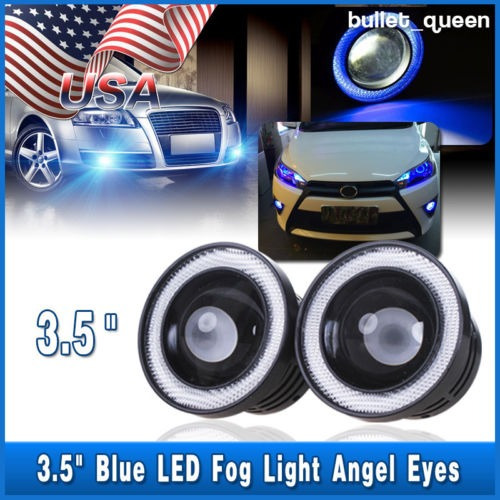 Proyector Led Con Luz Antiniebla Para Coche, 3.5  Blue Cob, 