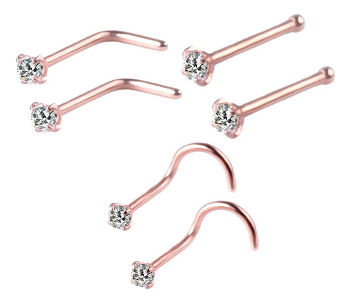 6 Anillos Para La Nariz, Para La Nariz, Pequeños De,