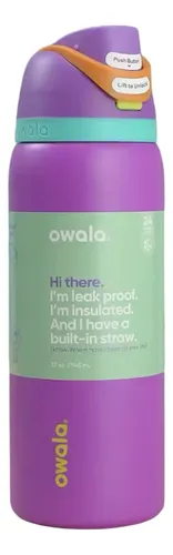Owala Botella De Agua Aislada Termo De Acero Inoxidable 32oz
