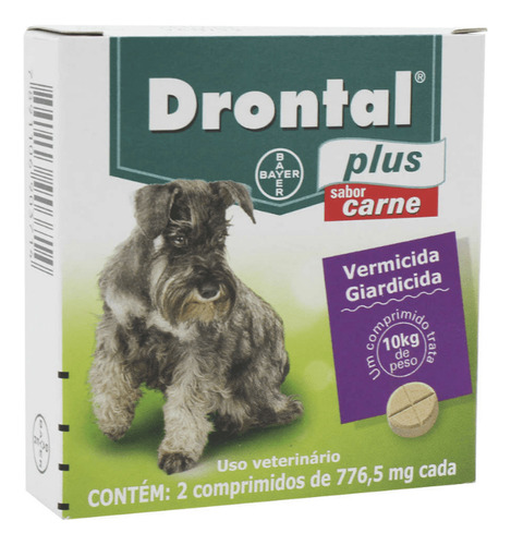 Vermífugo Drontal Plus De Carne Para Cães Elanco
