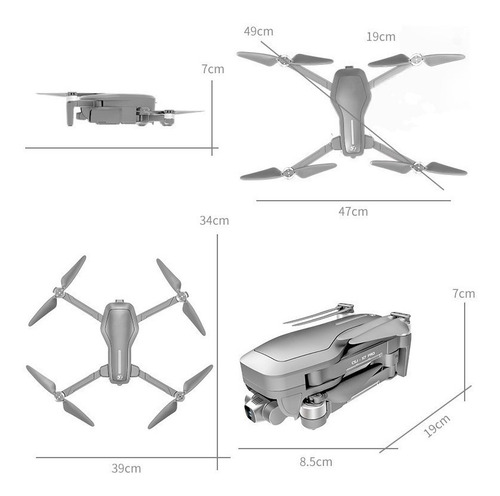 Drone Toysky CSJ S161 con cámara HD grey 2 baterías