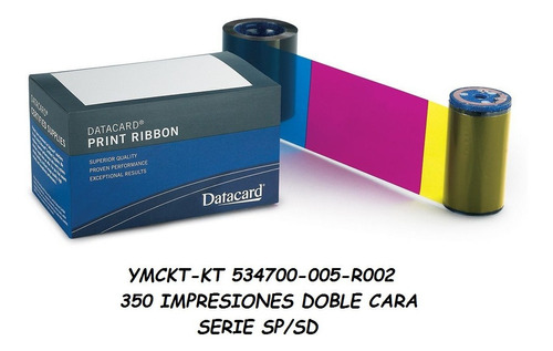 Cintas Ribbon Datacard Serie Sp/sd 350 Imagenes Doble Cara