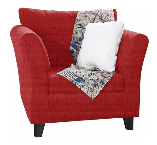 Sofa Sillon Trento Original 1 Cuerpo En Lino Fullconfort