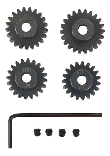 Juego De Repuesto Rc Motor Pinion Gear M1 De 5 Mm, 19t, 20t,