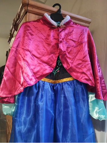 Disfraz Vestido Anna Disney Store Frozen 9/10 Eeuu Importad