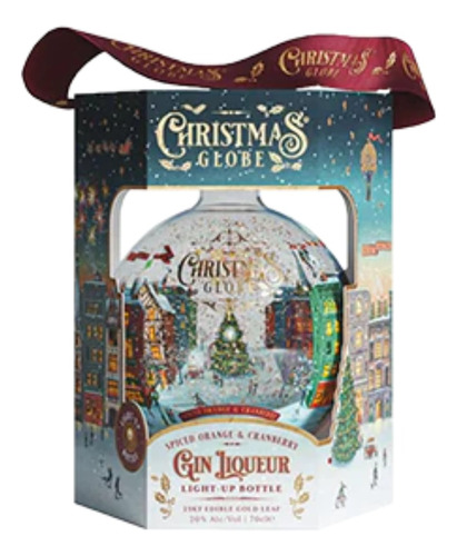 Gin & Licor Importado Christmas Globe Luminoso Envíos