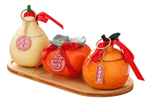 Zz Recipiente For Té De Y Naranja Bandeja De Madera, Latas