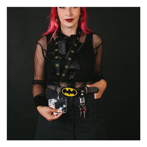 Lanyard Para Adultos Con Hebilla Duardly Y Escudo Batman