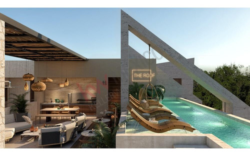 Departamento En Venta En Tulum, Quintana Roo. 1 Recámara, Terraza Y Amenidades.