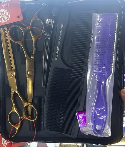 Kit De Tijeras Para Barberia