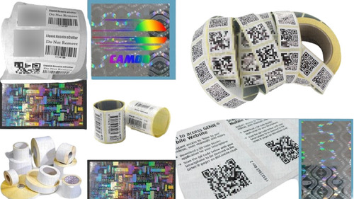500 Etiquetas Seguridad Fajas Garantía Void Hologramas 29x20