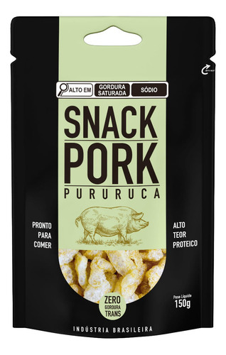 Snack Pork Pururuca 150g Salgadinho Premium Torresmo