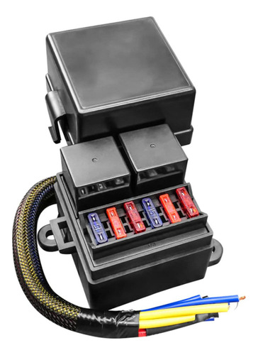 Caja De Relés De Fusibles Impermeable 6 Ranuras De Fusibles