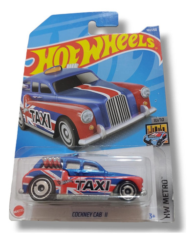 Cockney Cab 2 Taxi Hw City Mattel Hotwheels 1/64 Original