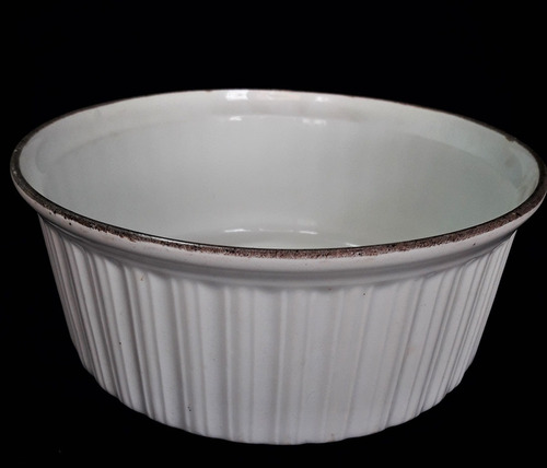 Antiguo Molde Soufle, Torta Porcelana Limoges Aluminite. M