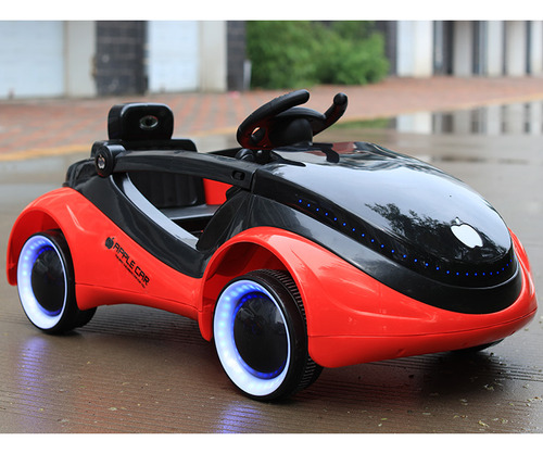 Carro Eléctrico Montable Para Niños, Montable Electrico Con Control Remoto Rojo, Control App Del Teléfono Móvil, Música, Luces Led