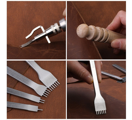 Juego De 11 Herramientas Para Coser Cuero