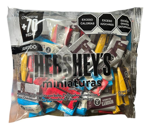 Chocolate Hershey S Miniaturas Sabores Surtidos 70pzas
