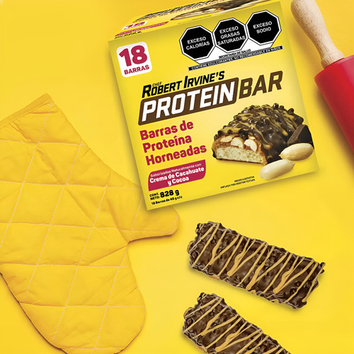 Barras De Proteína Horneadas 18 De 46g Chef Robert Irvine S