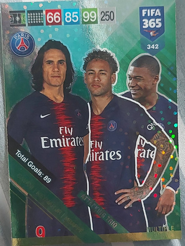 Carta Adrenalyn Xl Fifa 365 2019 / Trio Cavani Neymar Mbappé