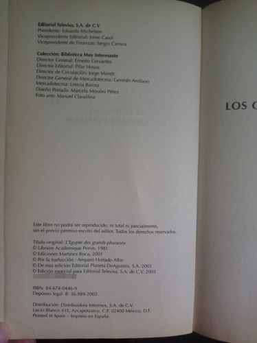 El Egipto De Los Grandes Faraones - Christian Jacq (Usado)