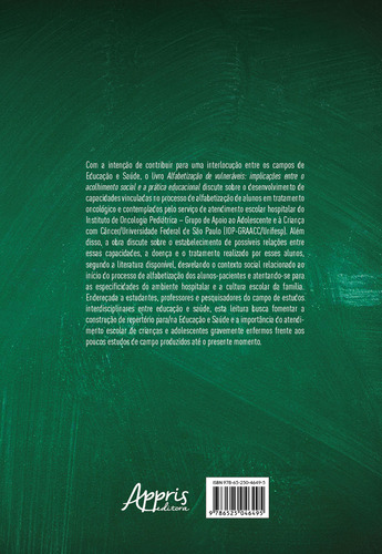 Alfabetização de vulneráveis: implicações entre o acolh, de Moraes Santos. Editora Appris, capa mole em português