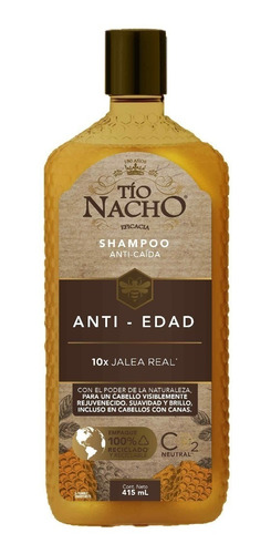 Shampoo Tío Nacho Anti-edad Con Jalea Real Envase De 415ml