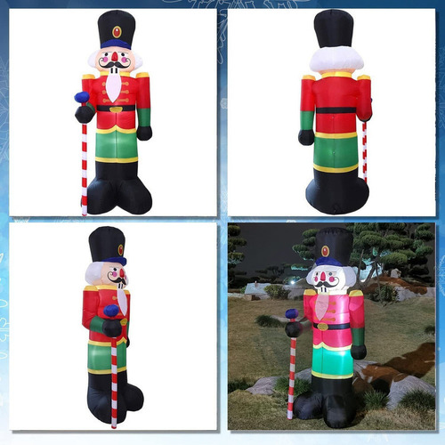 . Cascanueces Inflable Navideño De 2,4 M For Decoración