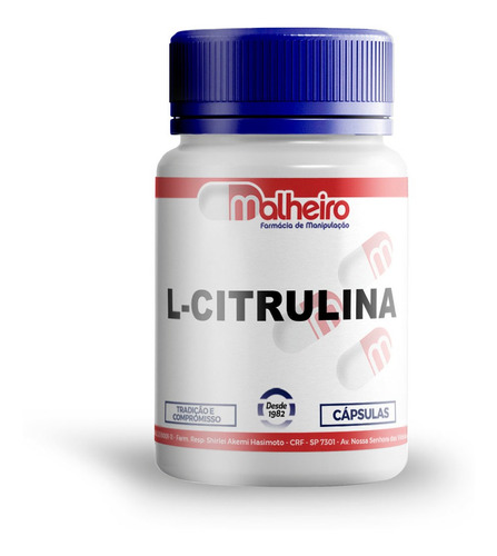 L - Citrulina 500 Mg 120 Cápsulas
