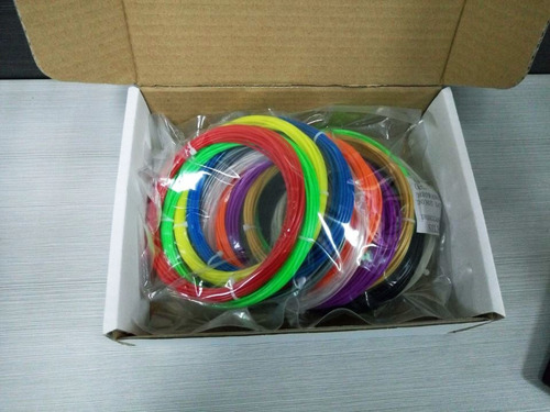 Imagem 6 de 6 de Kit 10 Cores Refil Filamento Pla 1.75mm 50m P/ Caneta 3d