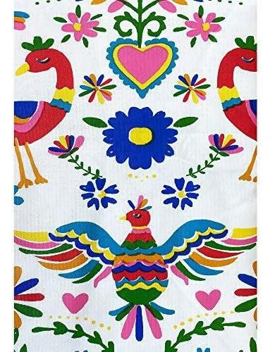 Mantel Con Diseño De Cinco De Mayo Para Interiores Multicolor Liso