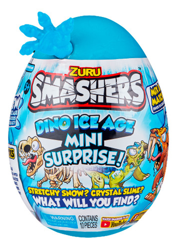 Smashers Ovo Dino Ice Surpresa Pequeno Azul F00630 - Fun