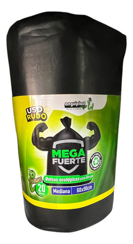 Bolsa De Basura Negra Mediana 60x90cm 6 Rollos