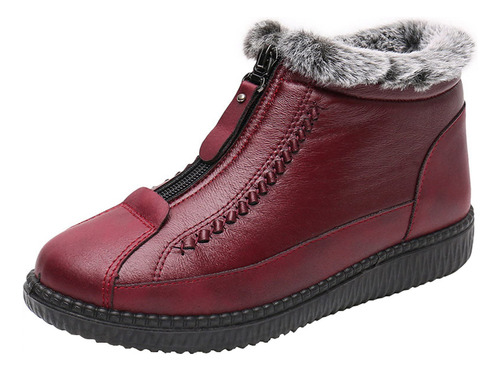 Bota Invierno Terciopelo Suave Para Mujer Impermeabl Gruesa