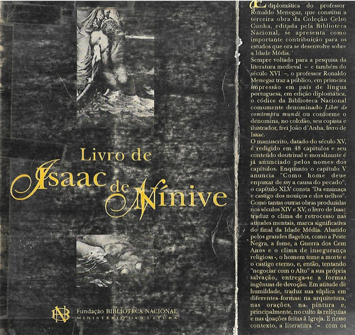 Livro De Isaac De Ninive - Facsimil Y Traduccion R. Menegaz