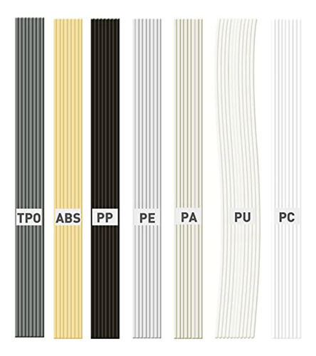 Varillas De Soldadura De Plástico, 56 Unidades, 7 Tipos, Abs