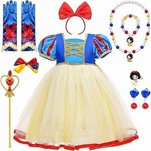 Snow White Vestidos - Vestidos De Princesa Blancanieves Para Fiesta O Cosplay