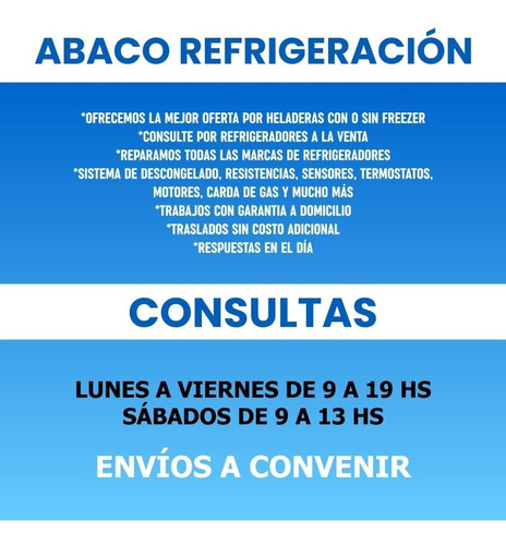 Service,reparación De Heladeras A Domicilio En El Día.