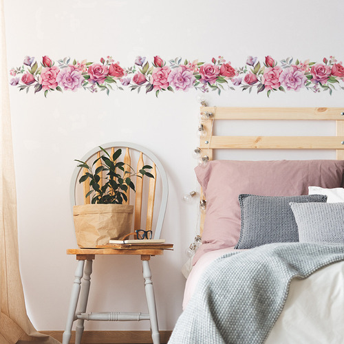 Decoração De Adesivos De Parede De Flores Para Casa