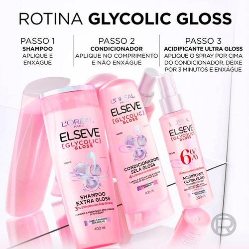 Shampoo Elseve Glycolic Gloss 200ml