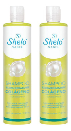 2 Pack Shampoo Extra Hidratante Colágeno Shelo